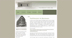 Desktop Screenshot of fachbuch-bau.de
